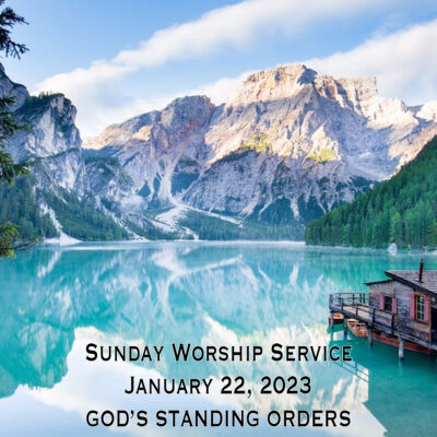 God’s Standing Orders