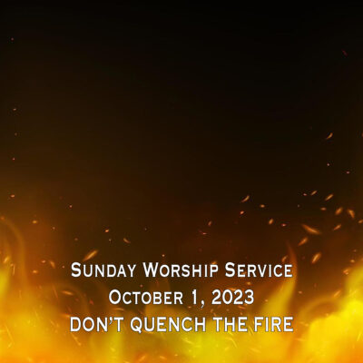 Don’t Quench ‘The Fire’