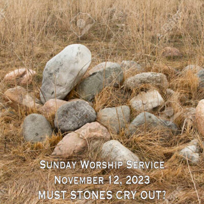 Must Stones Cry Out?